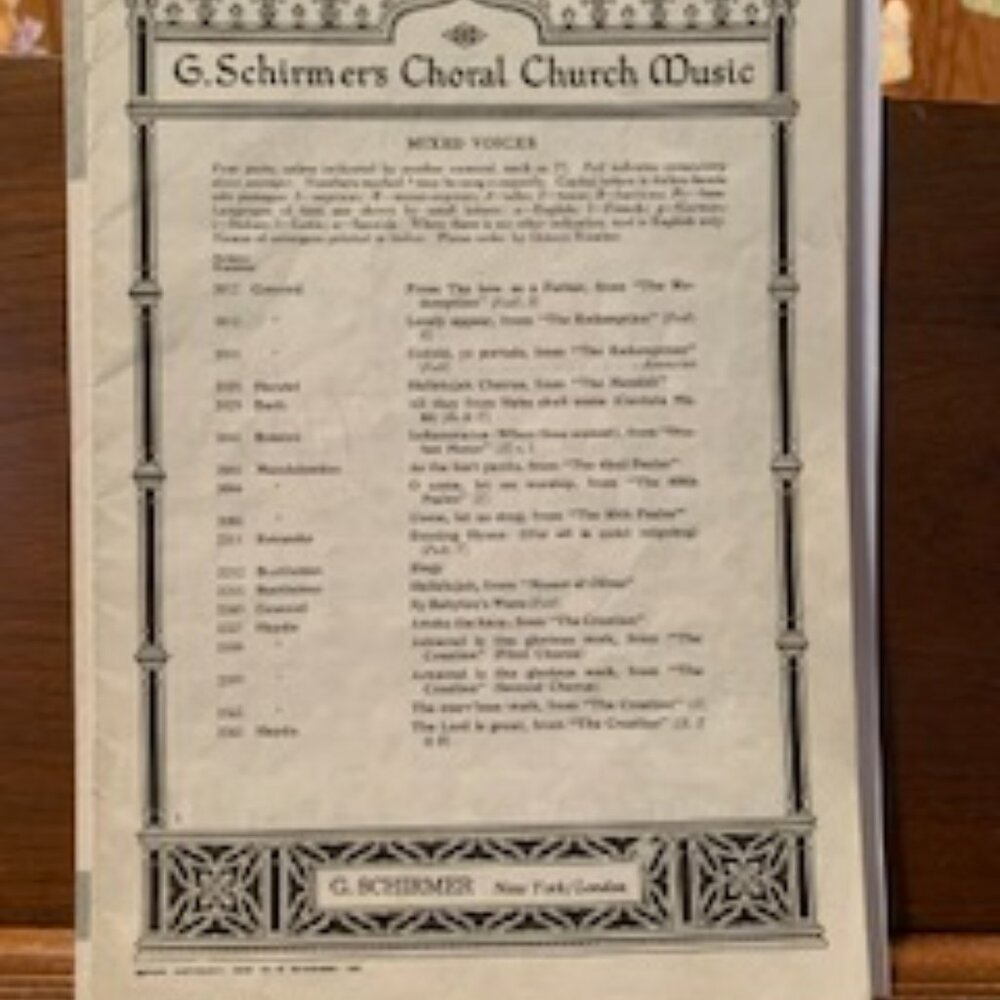 vocal sheet music
